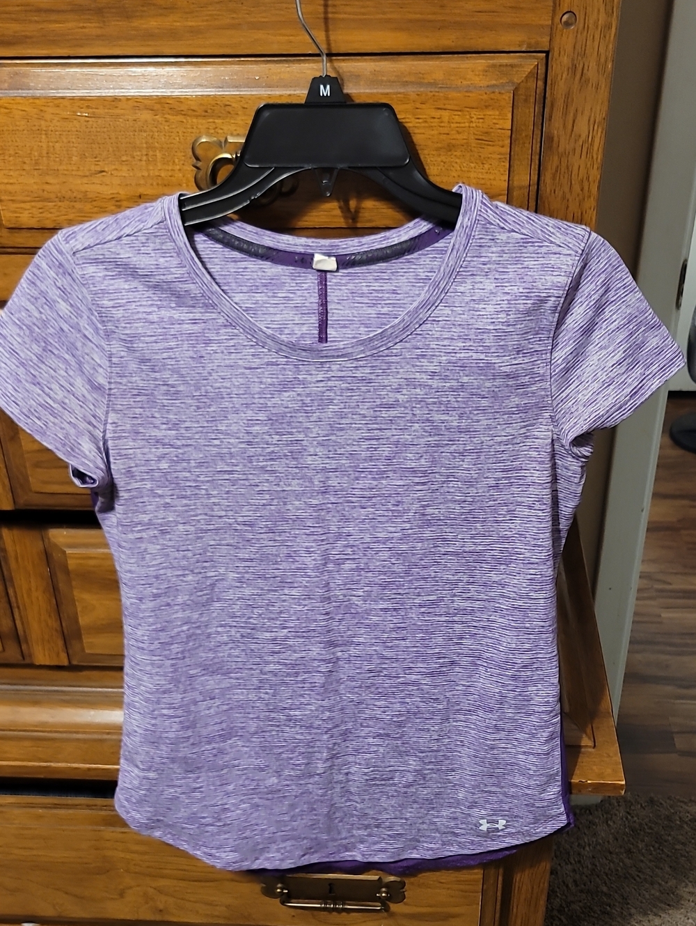 Under Armour Women's Heathered Lavender Short Sleeve Tee